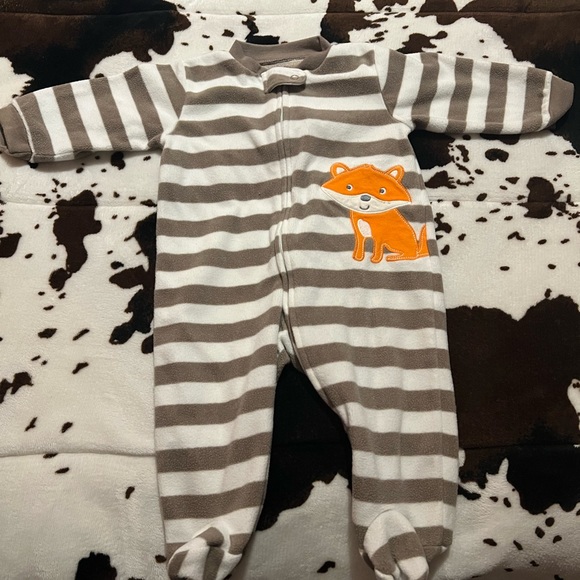 Carter’s Baby Boy FLEECE Pajamas 6months - Picture 4 of 6